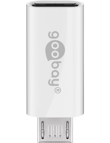 Adapter Micro-USB/USB-C™ USB OTG Hi-Speed Adapter do podłączenia kabli ładowania - Wersja kolorystyczna Biały