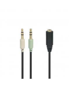 Adapter audio (słuchawki  Notebook) - Długość kabla 0.4 m
