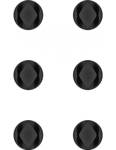 Organizer kabli na 2 kable, czarny - Wersja kolorystyczna Czarny