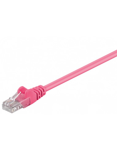 CAT 5e Kabel łączący, U/UTP, Purpurowy - Długość kabla 10 m