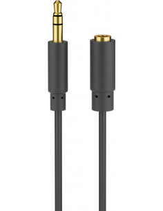 Przedłużacz do słuchawek i audio AUX, 3,5 mm 3-pinowy, cienki - Długość kabla 3 m