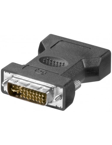 Adapter analogowy DVI-I/VGA, pozłacany - Połączenie typu Wtyk DVI-I Dual Link (24+5-pinowy)