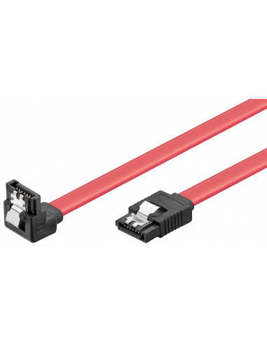 Kabel HDD S-ATA 1.5 GBits / 3 GBits 90° Clip - Długość kabla 0.5 m