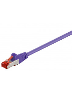 CAT 6 Kabel łączący, S/FTP (PiMF), Fioletowy - Długość kabla 1.5 m