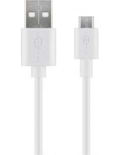 Kabel do szybkiego ładowania i synchronizacji Micro USB - Wersja kolorystyczna Biały