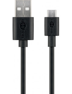 Kabel do szybkiego ładowania i synchronizacji Micro USB - Wersja kolorystyczna Czarny