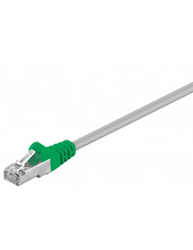 CAT 5e, F/UTP kabel krosowany,Szary, Zielony - Długość kabla 3 m