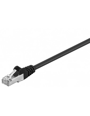 CAT 5e Kabel łączący, F/UTP, czarny - Długość kabla 3 m
