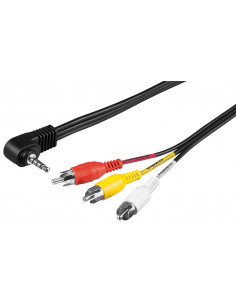 Kabel przejściowy, Composite Audio Video na 3,5 mm - Długość kabla 1.5 m