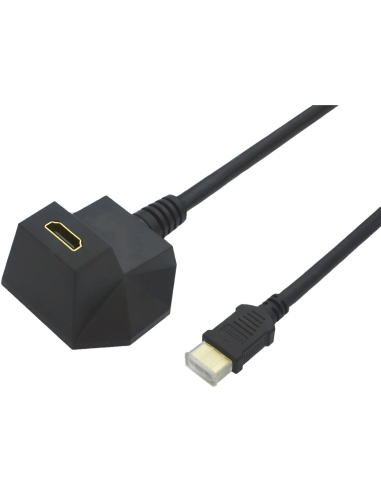 VALUE Kabel HDMI High Speed + Ethernet, z magnesem  M/F, czarny, 1m