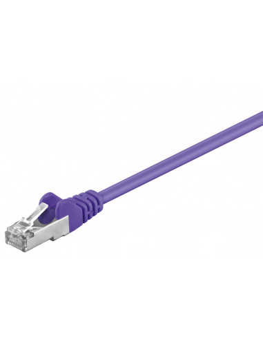 CAT 5e Kabel łączący, SF/UTP, Fioletowy - Długość kabla 2 m