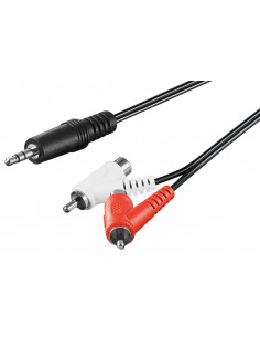 Kabel przejściowy audio, wtyk 3,5 mm na gniazdo/wtyk cinch - Długość kabla 1.5 m