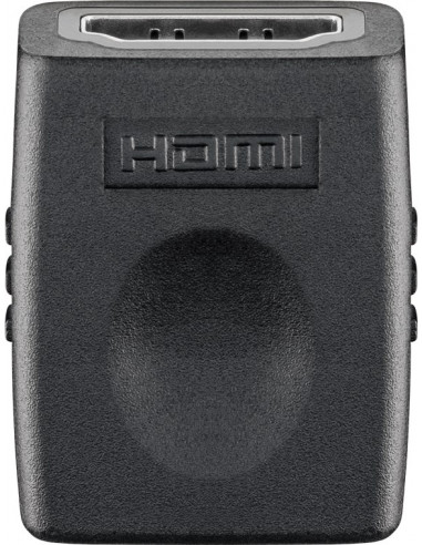 Adapter HDMI™, niklowany - Wersja kolorystyczna Czarny