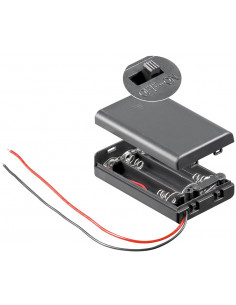 3x AAA (Micro) koszyk na baterie - Połączenie typu wolne końce kabla