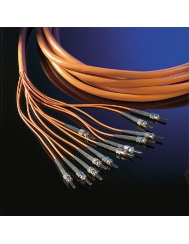 Kabel światłowodowy LWL typu breakout 12 x ST/12 x ST