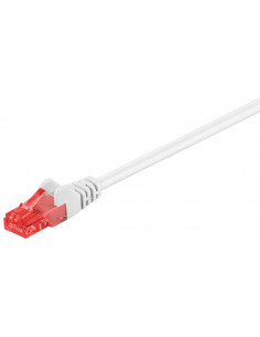 CAT 6Kabel łączący, U/UTP, biały - Długość kabla 0.5 m