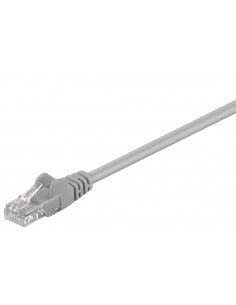 CAT 5e Kabel łączący, U/UTP, Szary - Długość kabla 1 m