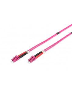 Kabel krosowy patchcord światłowodowy LC/LC dplx MM 50/125 OM4 LSOH 7m fioletowy