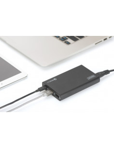 Uniwersalna podróżna ładowarka USB 40W Quick Charge 3.0 3 kable EU/US/UK czarna