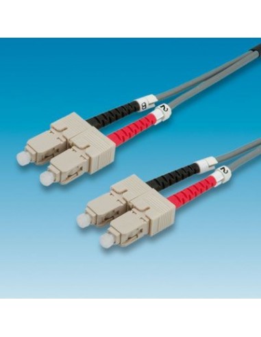 Kabel Value Patchcord światłowodowy 50/125 SC-SC szary 0.5m