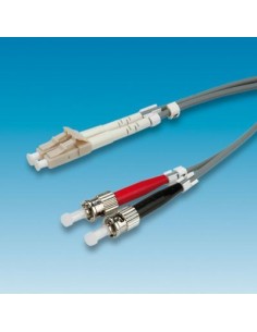 Kabel Value Patchcord światłowodowy 50/125 LC-ST szary 0.5m