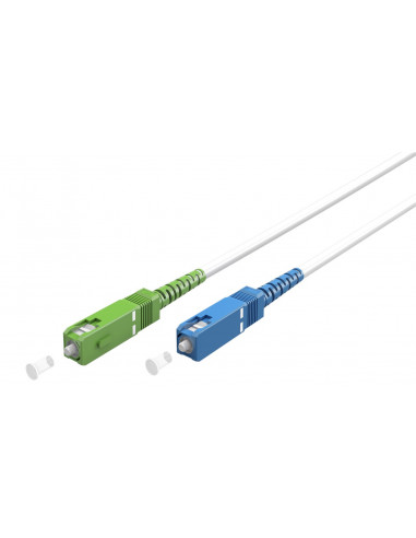 Kabel światłowodowy (FTTH), Singlemode (OS2) White, biały (Simplex), 5 m - Długość kabla 5 m