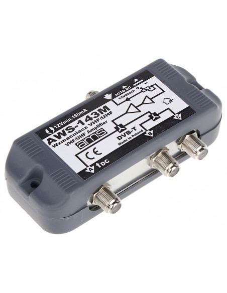 WZMACNIACZ ANTENOWY AWS-143M 15 / 20 dB AMS