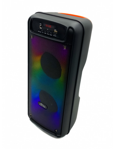FLAMEBOX UP - Głośnik Bluetooth 5.0 z radiem FM i odtwarzaczem MP3, 600W PMPO, iluminacja typu FLAME