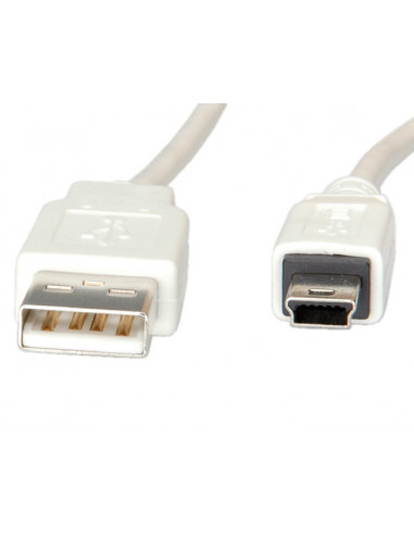 Kabel USB 2.0, typ A - 5-pin Mini, 0,8 m
