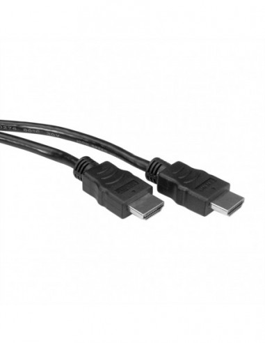 Kabel HDMI High Speed z Ethernetem, HDMI M - HDMI M, czarny, 1 m