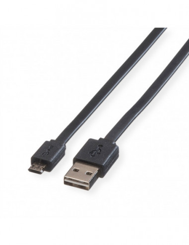 ROLINE Kabel ładujący USB 2.0, odwracalny, A - Micro B, M/M, 1 m