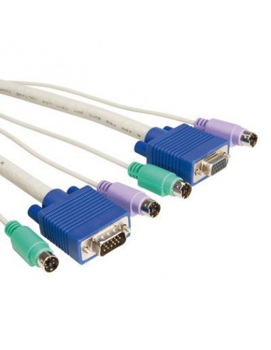 Roline Kabel do p. KVM  VGA (M/F) + PS/2 1.8m