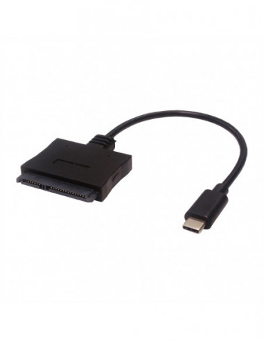 ROLINE Kabel konwertujący USB typu C do SATA (7+15pin), czarny, 0,5 m