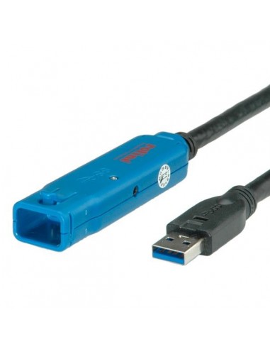 ROLINE Przedłużacz USB 3.0 1 Port 10m czarny