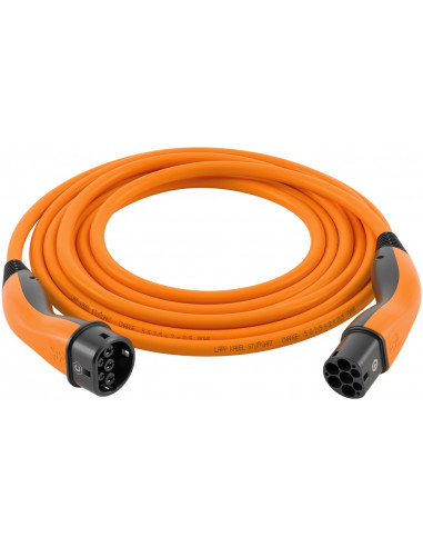 Kabel do ładowania Typu 2, do 7,4 kW, 5 m, Pomarańczowy - Długość kabla 5 m