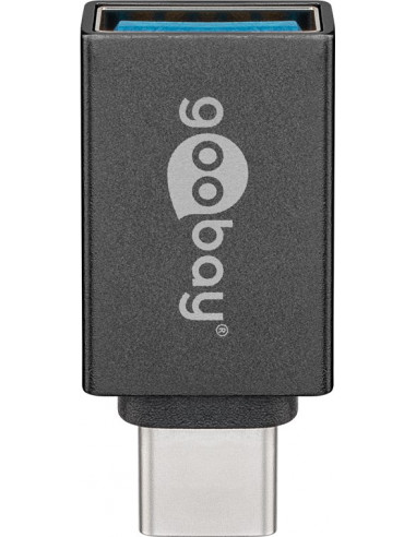 Adapter SuperSpeed USB-C™/USB-A 3.0 OTG do podłączania kabli ładujących, szary - Wersja kolorystyczna Szary