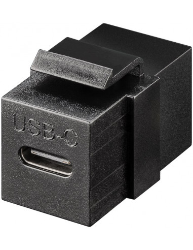 Moduł Keystone Złącze USB-C™, USB 3.2 Gen 2 (10 Gbit/s), czarny - Wersja kolorystyczna czarny